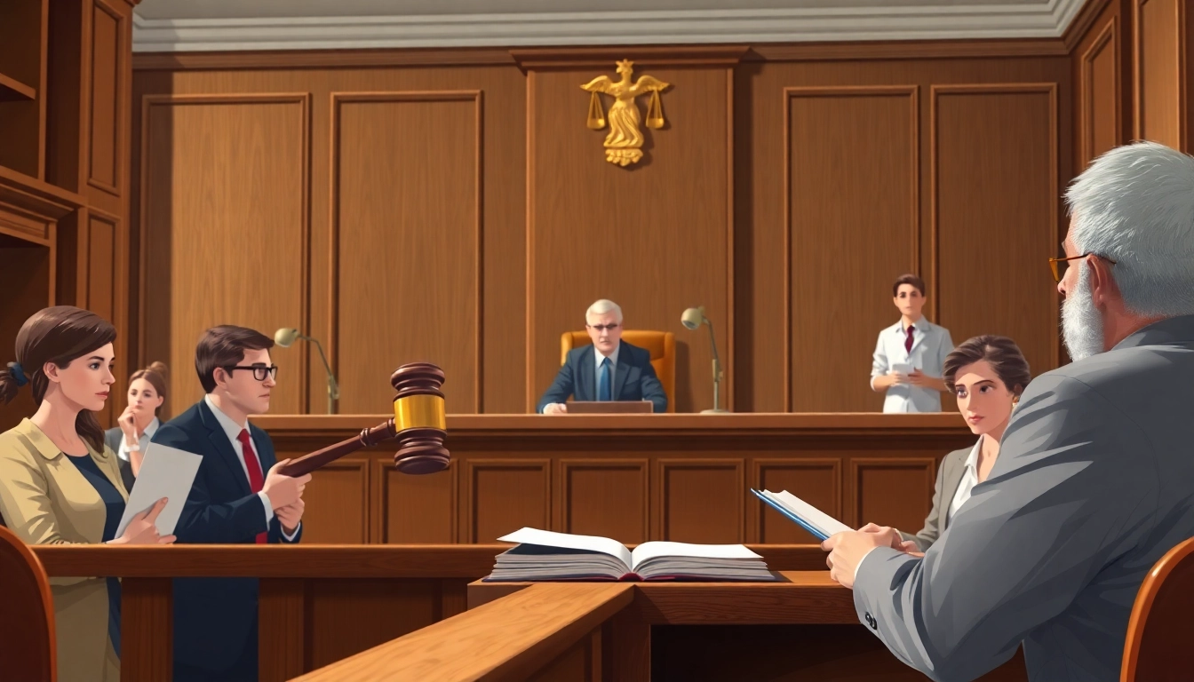 Understand the probate process in a courtroom with a judge overseeing important legal proceedings.