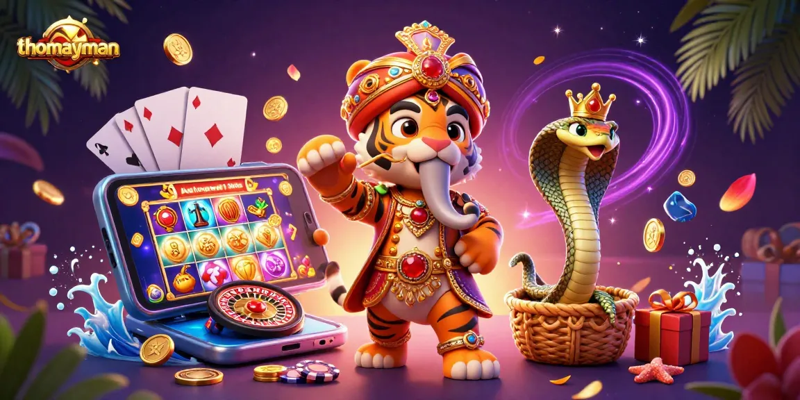 Engage with thomayman's exciting 3D slot game adventure featuring vivid characters and rich graphics.