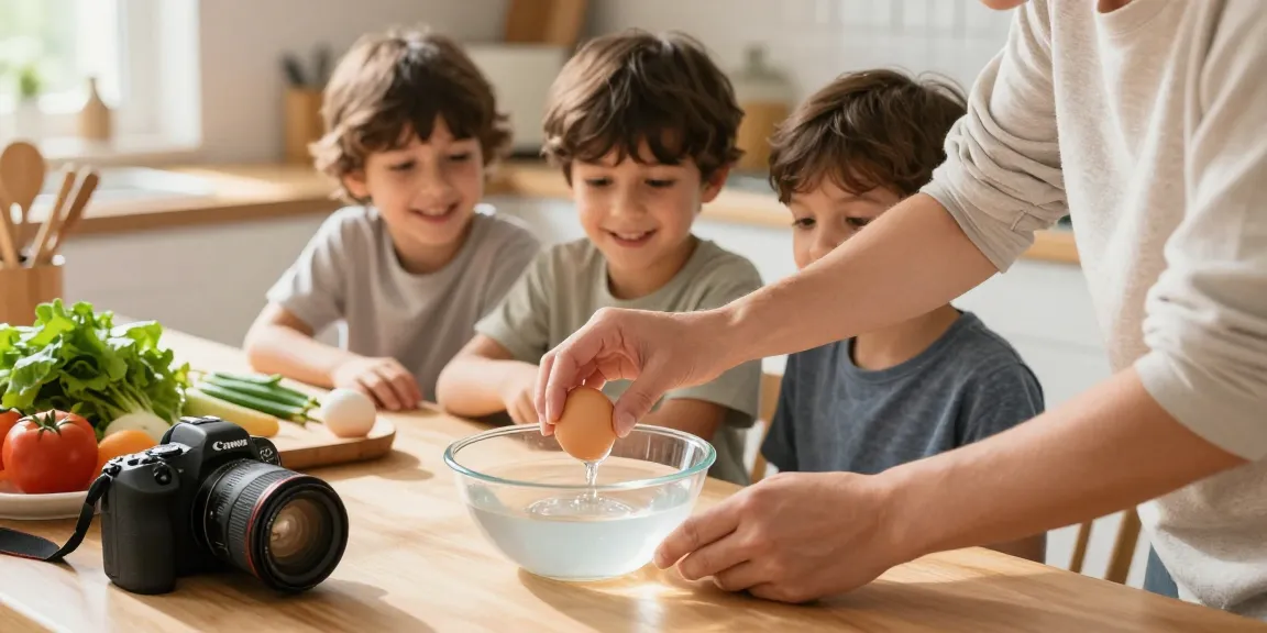 Menjalankan uji kesegaran telur dengan panduan dari https://www.eggfloattest.com/contact di dapur yang nyaman.