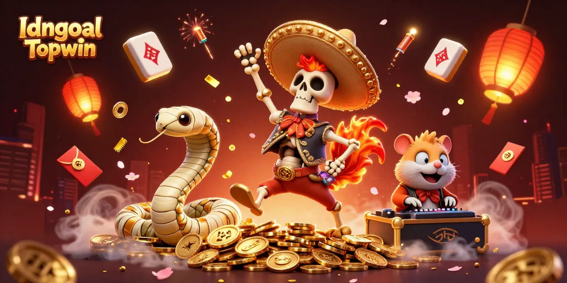 Engage in thrilling action with Idngoal Topwin while celebrating fun casino gameplay and vivid 3D characters.