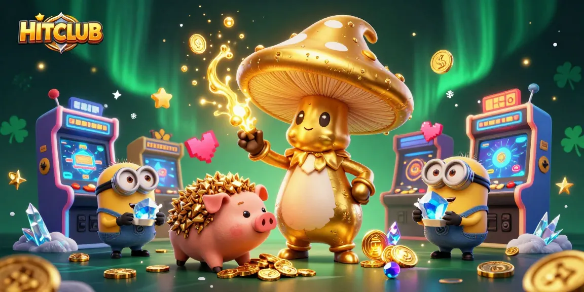 Experience HITCLUB with a vibrant scene showcasing magical characters in an engaging casino environment.