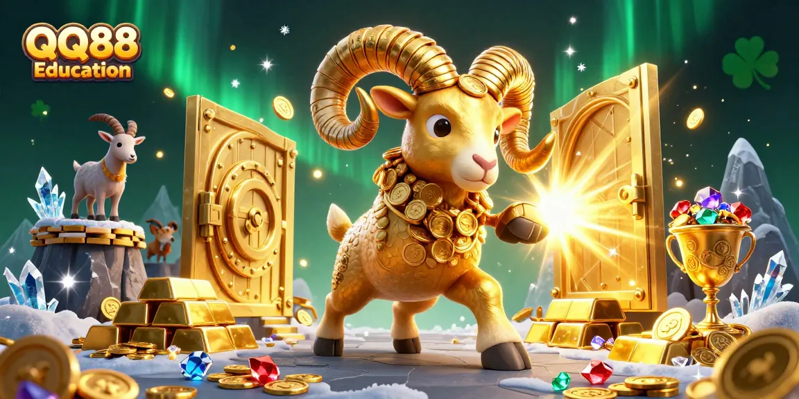 Experience the thrill of QQ88 Education with a dynamic scene of casino excitement and wealth.