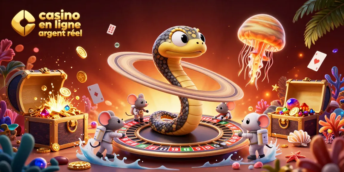 Placez vos paris dans le casino en ligne argent réel avec des souris astronautes et un serpent de Saturne