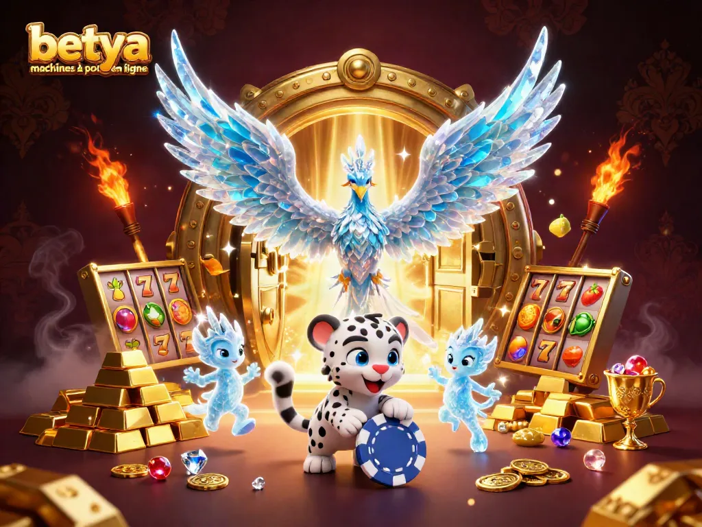 Experience betya machines à sous en ligne with a vibrant 3D illustration showcasing fantasy elements.