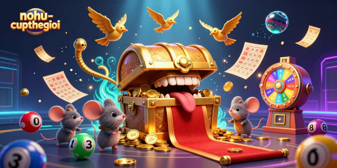 Engage with nohu-cupthegioi as adventurer mice discover treasures in a vibrant gambling scene.