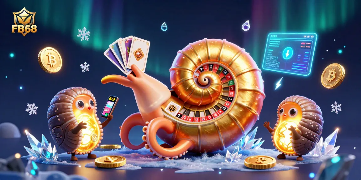 Experience thrilling gameplay at FB68 with vibrant casino elements and cryptocurrencies.