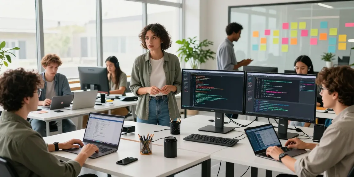 Collaborative workspace at https://www.www456bd.com/ showcasing diverse software engineers engaged in innovative coding practices.