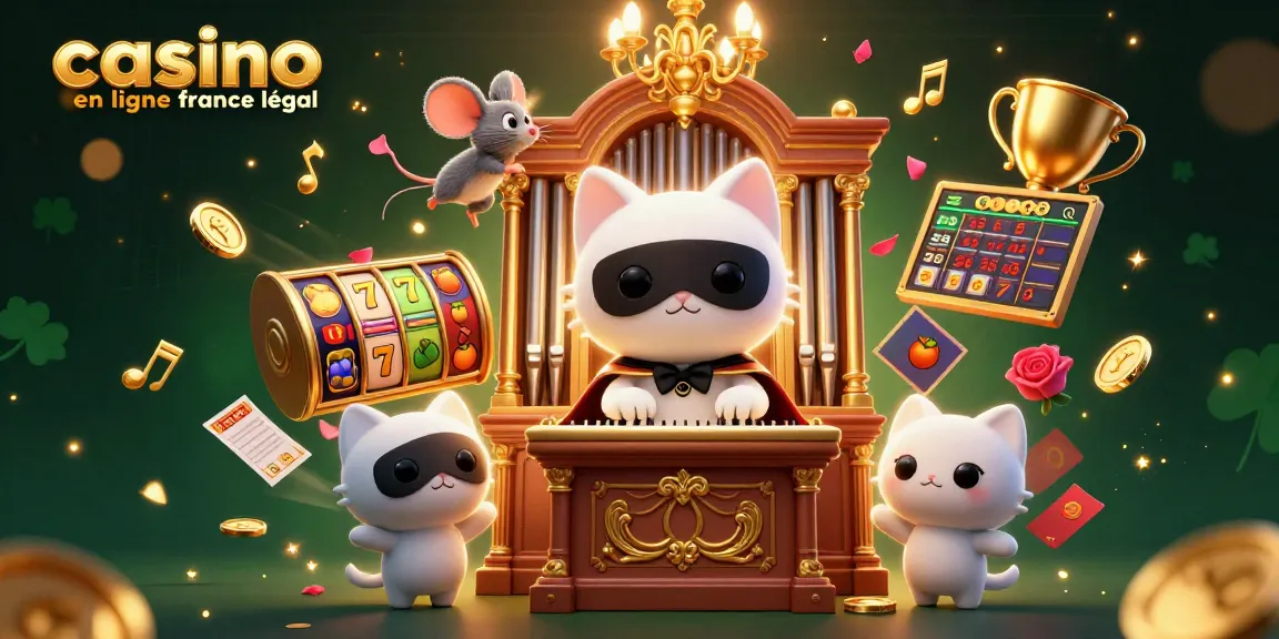 Découvrez un spectacle vibrant avec des éléments de casino en ligne légal en France, des jetons et des jackpots.