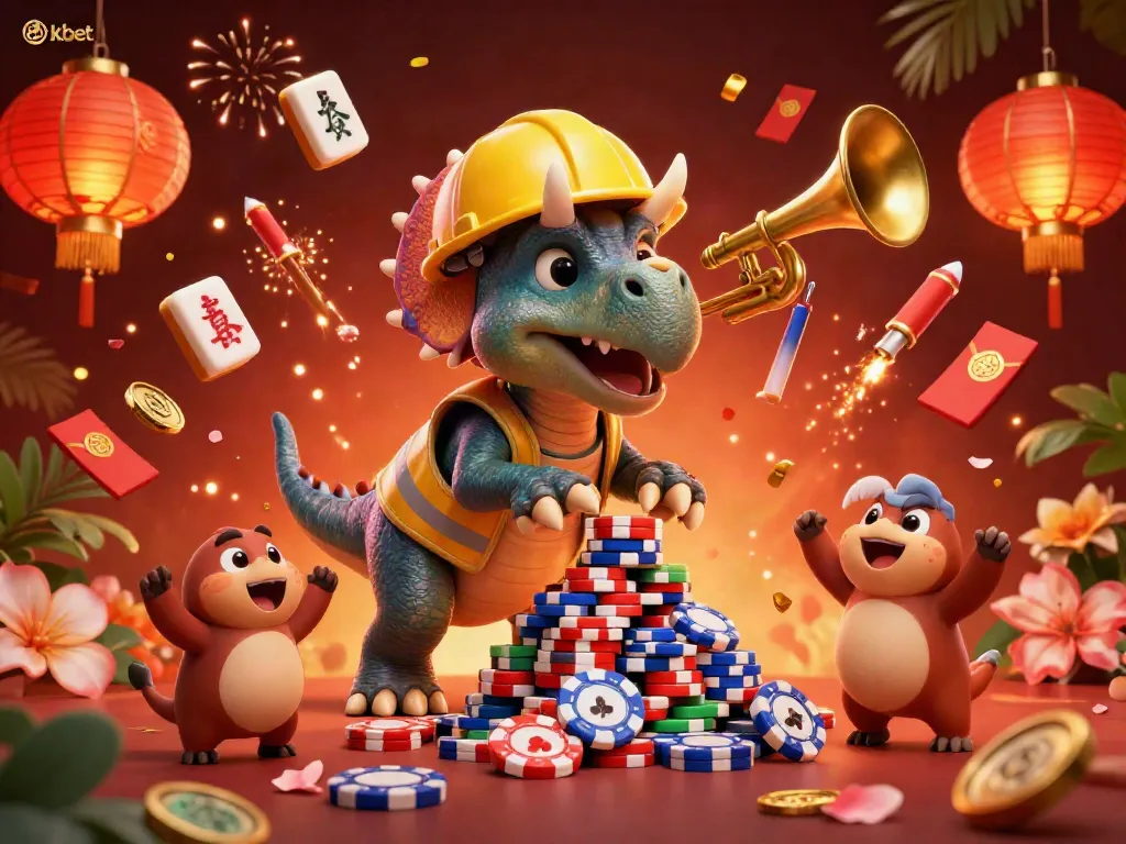 Experience the excitement of 8xbet through vibrant characters and festive casino elements.