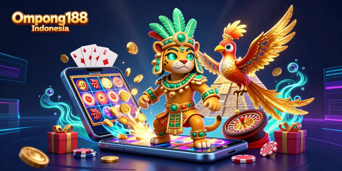 Ompong188 Indonesia menghadirkan potongan slot yang menarik dengan dekorasi kasino yang dramatis.
