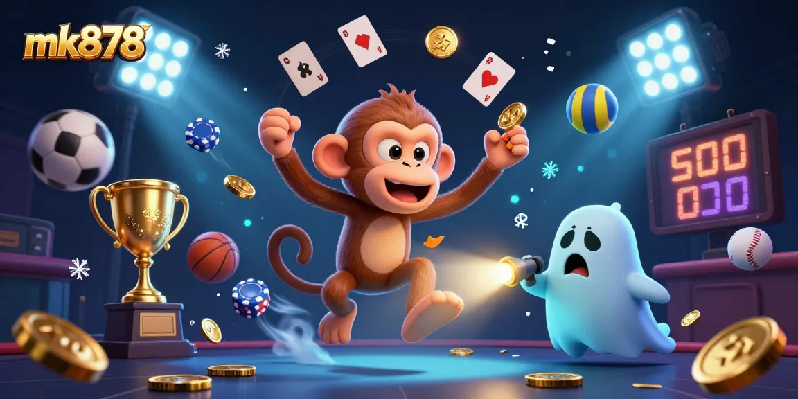 Win with mk878 at the haunted casino where the mischievous monkey juggles luck.