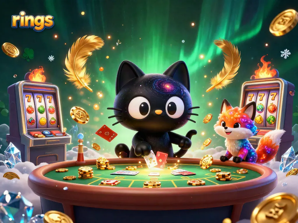Spin rings and win at our cosmic casino with enchanting characters and vibrant details.