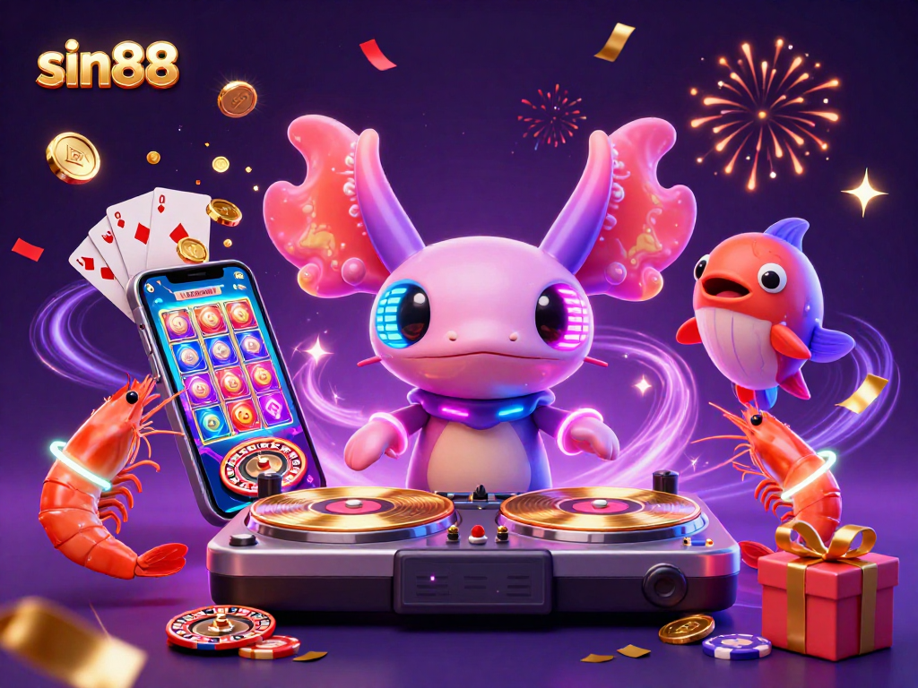 Experience the excitement of sin88 casino with vibrant gaming characters and action-packed elements.