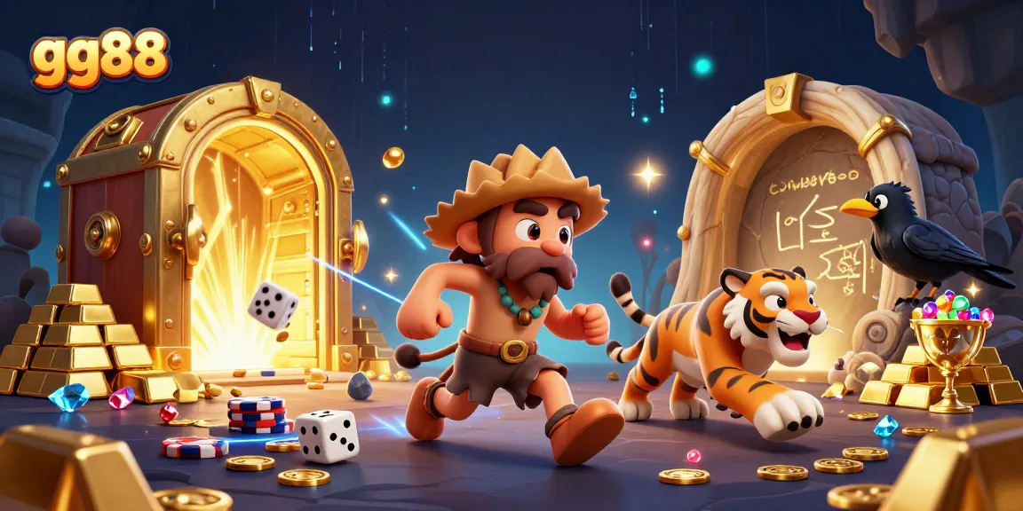Experience the thrilling gg88 online casino with cavemen and a sabertooth tiger, featuring rich graphics and exciting gameplay.