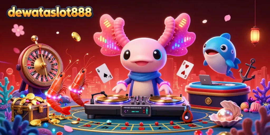 Menggairahkan pengalaman permainan dengan DEWATASLOT888 di live casino online, dikelilingi oleh elemen game menakjubkan.