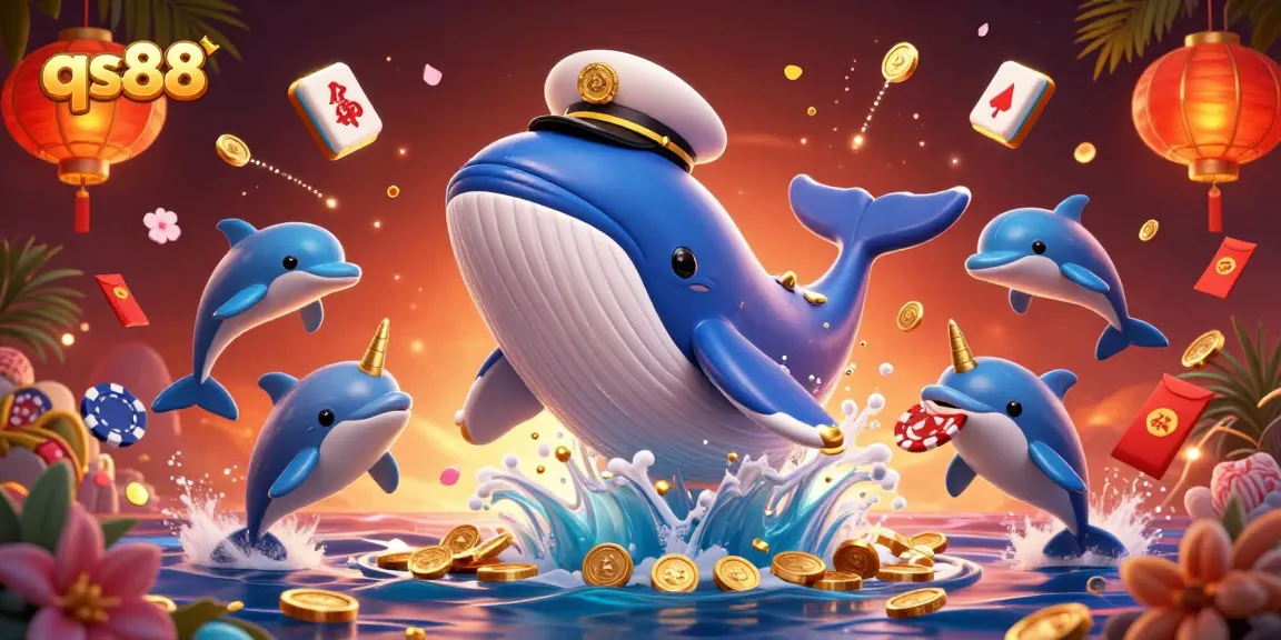 Experience winning strategies at qs88 with thrilling casino-themed 3D digital illustration art.