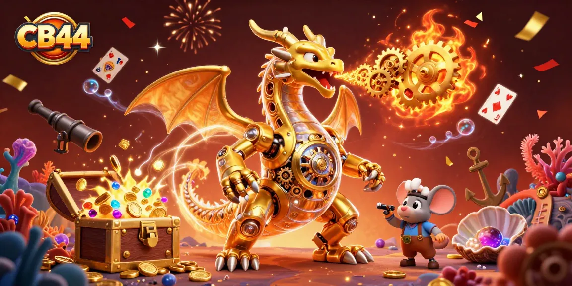 Experience thrilling gameplay at CB44 with a cinematic casino adventure featuring gold and gems.