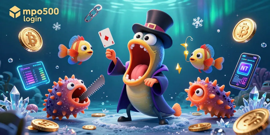 Engage with mpo500 login to experience thrilling card magic in a vibrant underwater casino.