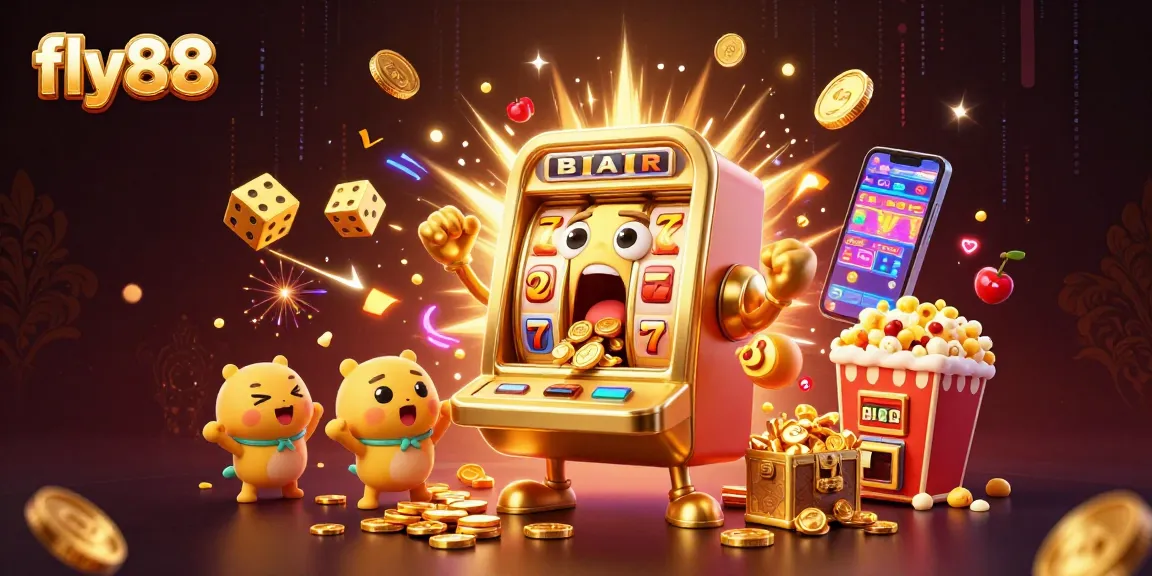 fly88 brings excitement to slot gaming with a stunning jackpot scene bursting with coins and energy.