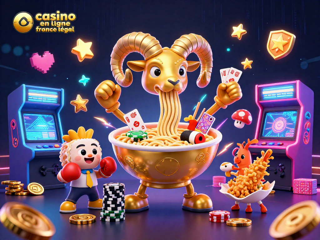 Profitez des jeux de casino en ligne France légal avec un ramen géant et des personnages délicieux