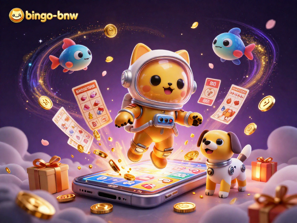 Bingo-bnw showcases a vibrant bingo scene with playful characters and dynamic game elements.