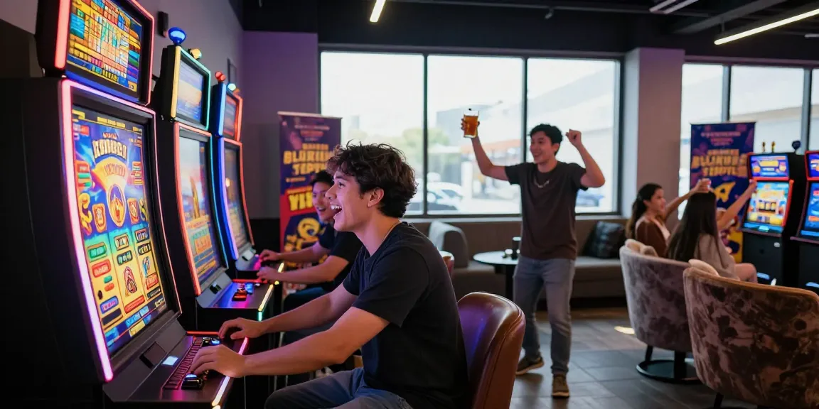 Exciting gaming scene with slot Deposit 5000 featuring vibrant graphics and lively atmosphere.