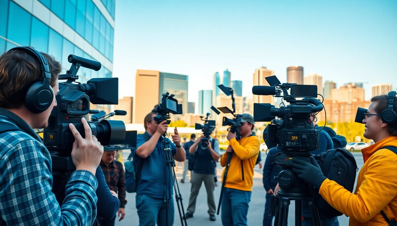 Engaging video production in Edmonton showcasing a collaborative team in action.