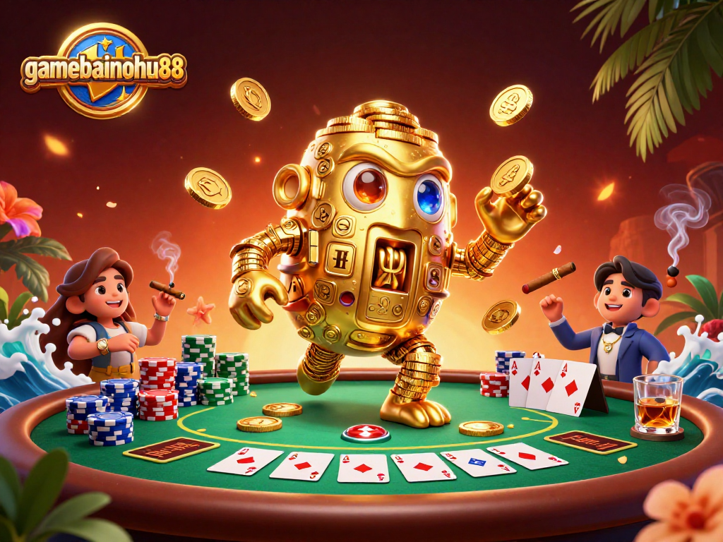 Experience thrilling gameplay at gamebainohu88 with golden golems and poker excitement.