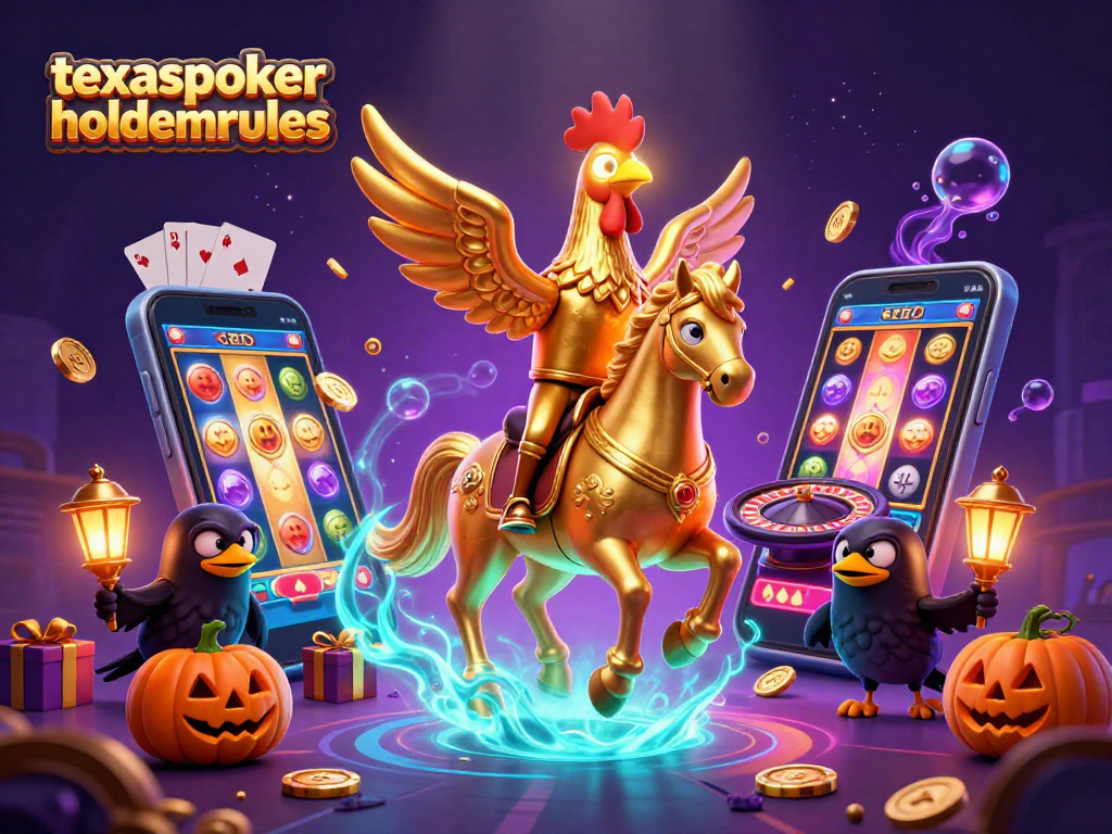 Experience the thrilling game dynamics of texaspokerholdemrules in an enchanting casino scene.