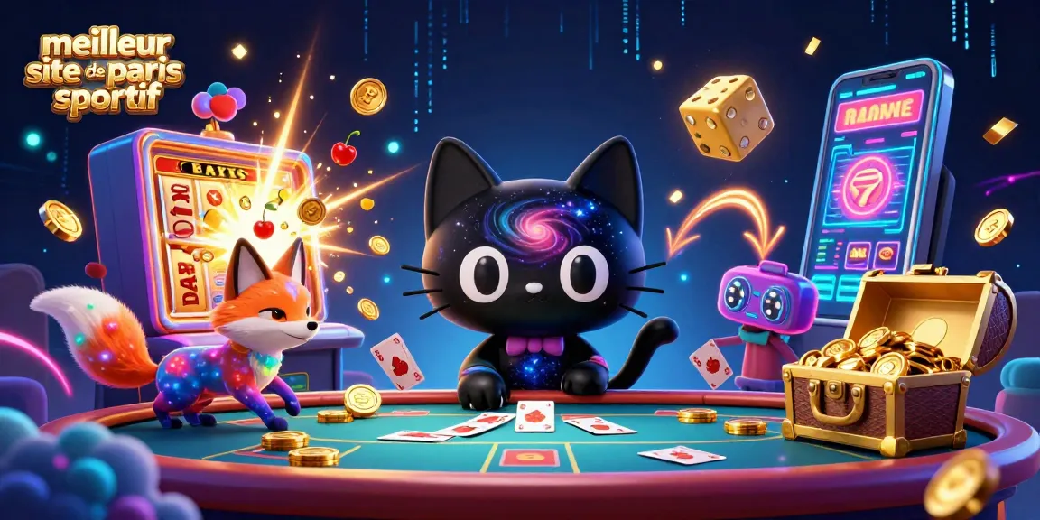 Jouer avec le meilleur site de paris sportif en découvrant un chat noir gravitationnel à la table de casino.