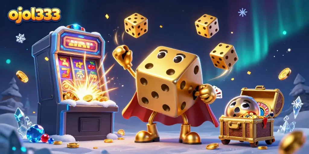 Experience thrilling moments with ojol333 in an explosive jackpot scene filled with vibrant gaming elements.