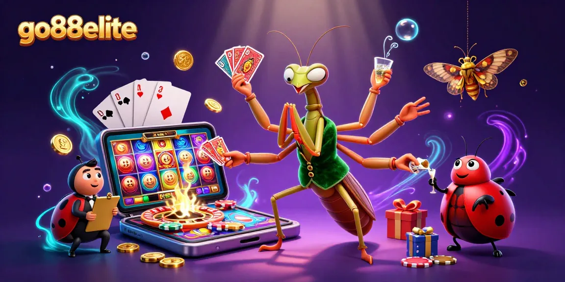 Experience the excitement of go88elite with vibrant games and animated characters in a casino atmosphere.