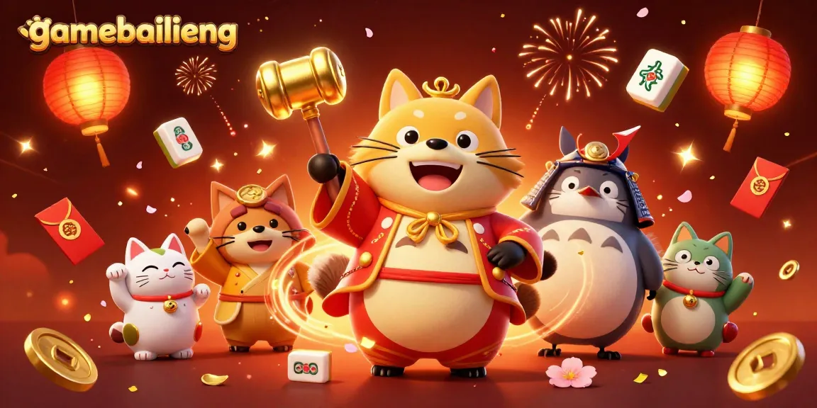 Engage in thrilling gameplay with gamebailieng and iconic characters amidst festive visuals.