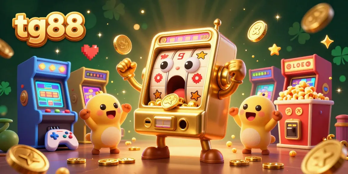 Experience the excitement at tg88, where golden slot machines celebrate jackpots with dazzling coin cascades and cheers!
