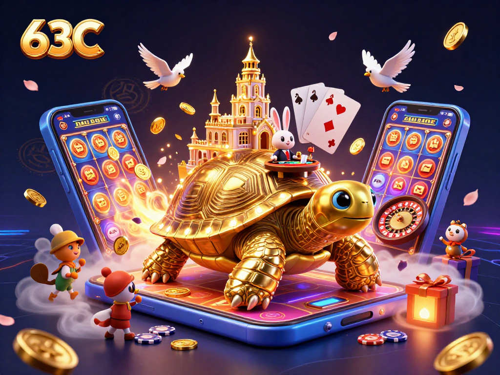 O 63C oferece um cassino virtual vibrante com um cenário dinâmico e personagens divertidos.