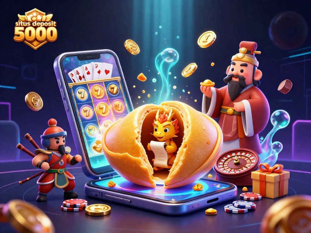 Experience the thrill of situs deposit 5000 with vibrant 3D casino elements and engaging characters.