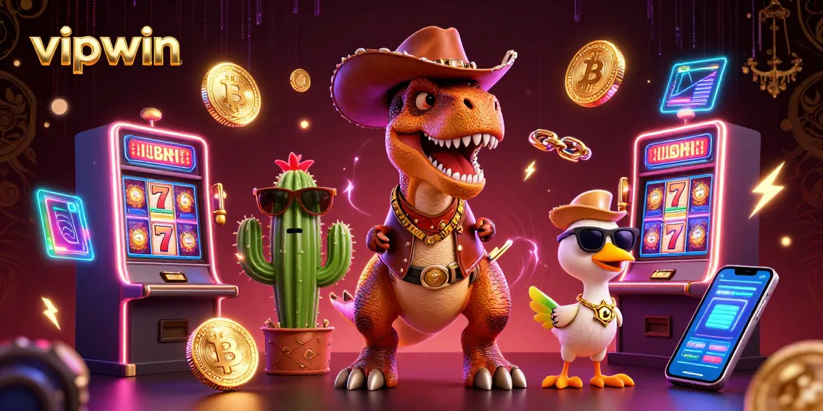 Experience vipwin with intense gaming action featuring vibrant characters and slot elements.