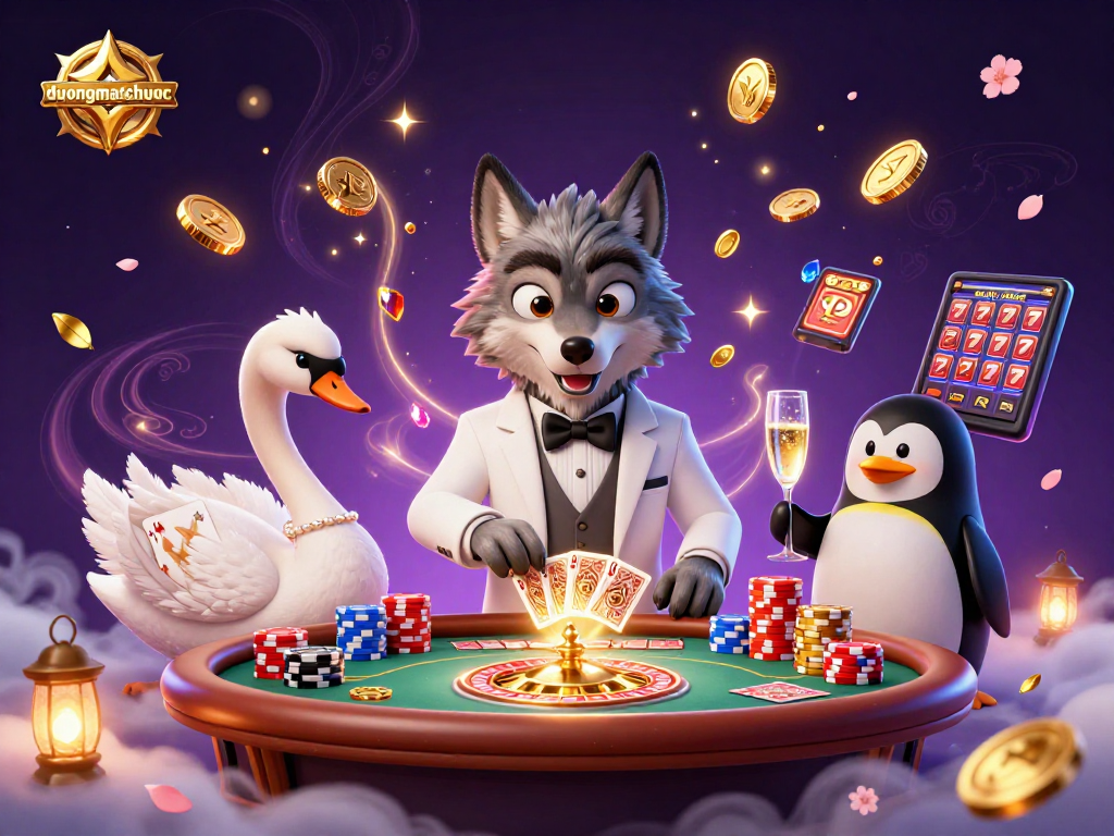 Spin to win with duongmatchuoc's vibrant whimsical casino characters and dynamic gaming elements.