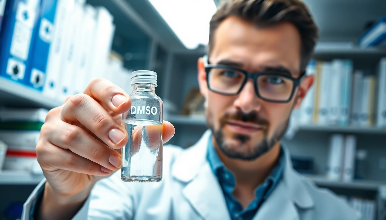 Discover the benefits of drinking dmso in a professional laboratory setting with a scientist.