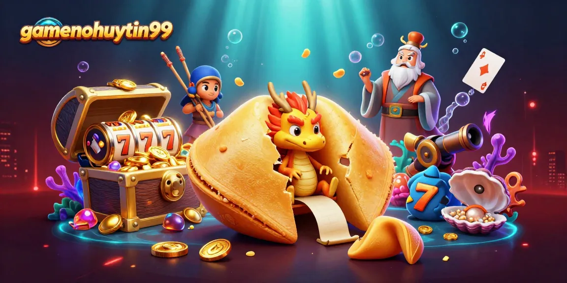 Experience winning with gamenohuuytin99 in a vibrant, illustrated casino adventure.